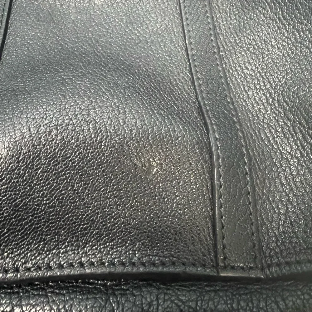 Moschino Leather Vintage Black Tote